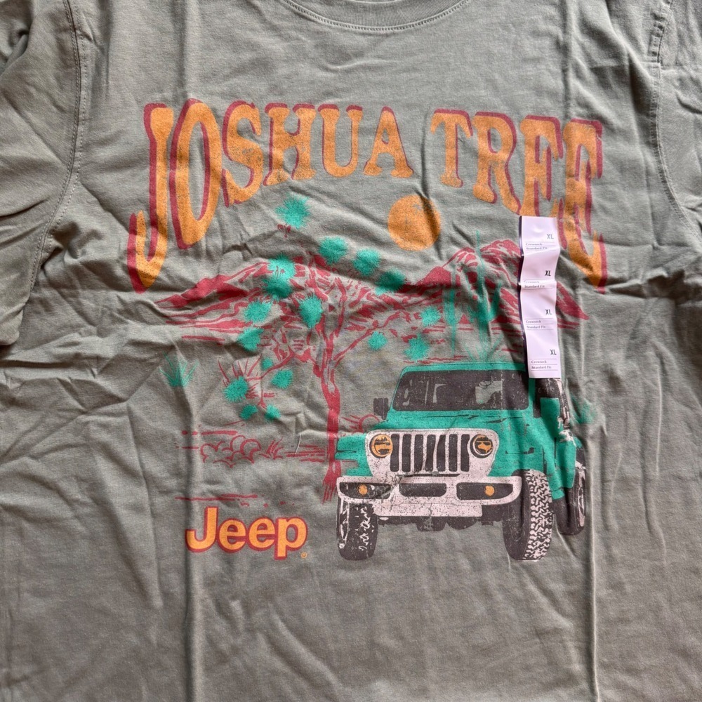 Goodfellow & Co Jeep Joshua Tree Graphic T-Shirt Mens XL Olive‎ Green New NWT